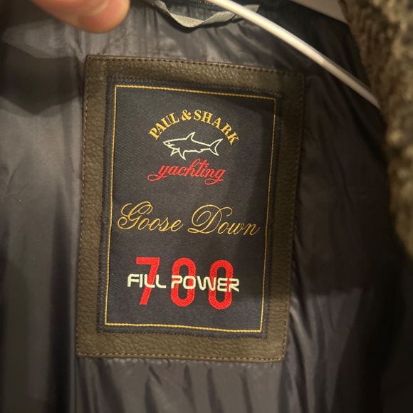 Paul & Shark 700 Fill Goose Down Puffer Jacket w/ Leather Trim - Picture 3 of 14